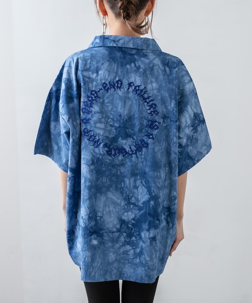 RASVOA（ラスボア）の「オーバータイダイ刺繍シャツ（シャツ/ブラウス・レディース・ブラック/ブルー・FREE）」の18枚目の写真