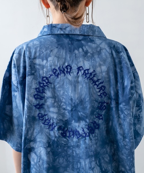 RASVOA（ラスボア）の「オーバータイダイ刺繍シャツ（シャツ/ブラウス・レディース・ブラック/ブルー・FREE）」の16枚目の写真