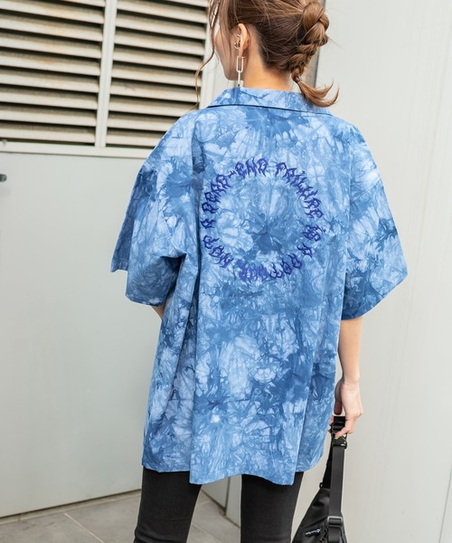 RASVOA（ラスボア）の「オーバータイダイ刺繍シャツ（シャツ/ブラウス・レディース・ブラック/ブルー・FREE）」の13枚目の写真