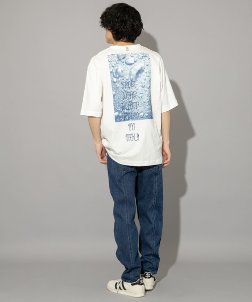 ITEMS URBANRESEARCH(アイテムズ アーバンリサーチ)の「F&M バックプリントTシャツ bubble(Tシャツ/カットソー・メンズ・ベージュ/ブラック/ホワイト・MEDIUM/LARGE)」の6枚目の写真