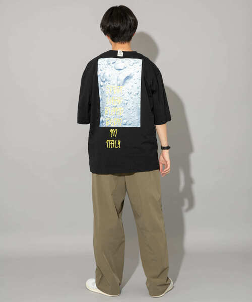 ITEMS URBANRESEARCH(アイテムズ アーバンリサーチ)の「F&M バックプリントTシャツ bubble(Tシャツ/カットソー・メンズ・ベージュ/ブラック/ホワイト・MEDIUM/LARGE)」の9枚目の写真