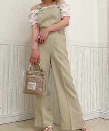 WEGO | WEGO/リネンライクスリットサロペット(サロペット/オーバーオール)