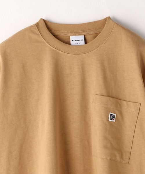 CONVERSE（コンバース）の「CONVERSEポケットワッペンTシャツ（Tシャツ/カットソー・レディース・ホワイト/ブラック/ダークブラウン/キャメル・FREE）」の16枚目の写真