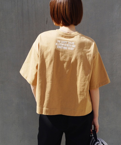 CONVERSE（コンバース）の「CONVERSEポケットワッペンTシャツ（Tシャツ/カットソー・レディース・ホワイト/ブラック/ダークブラウン/キャメル・FREE）」の14枚目の写真