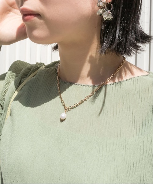 RANDA（ランダ）の「パールワントップネックレス（ネックレス・レディース・ゴールド/シルバー・FREE）」の9枚目の写真
