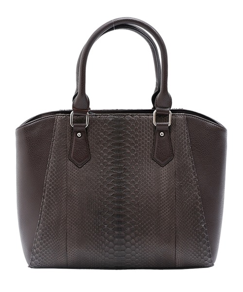 ElegChic(エレグシック)の「ダイヤモンドパイソン&フェイクレザーバッグ 結婚式 同窓会 オケージョン お呼ばれ(ショルダーバッグ・レディース・ダークブラウン/ブルー/イエロー/ライトブラウン/ワインレッド/ナチュラル/ブラック/ダークグリーン/ブラウン/ピンク・FREE)」の3枚目の写真