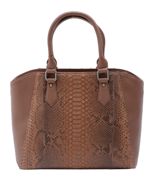 ElegChic(エレグシック)の「ダイヤモンドパイソン&フェイクレザーバッグ 結婚式 同窓会 オケージョン お呼ばれ(ショルダーバッグ・レディース・ダークブラウン/ブルー/イエロー/ライトブラウン/ワインレッド/ナチュラル/ブラック/ダークグリーン/ブラウン/ピンク・FREE)」の4枚目の写真