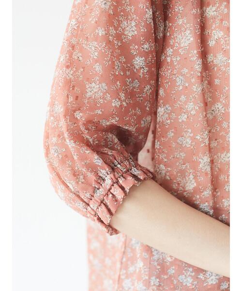 ELENCARE DUE（エレンカーレデュエ）の「・ELENCARE DUE フラワーptドビーブラウス＊（シャツ/ブラウス・レディース・ブラック/グレー/オレンジ/アイボリー・FREE）」の13枚目の写真