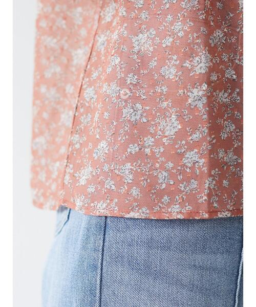 ELENCARE DUE（エレンカーレデュエ）の「・ELENCARE DUE フラワーptドビーブラウス＊（シャツ/ブラウス・レディース・ブラック/グレー/オレンジ/アイボリー・FREE）」の14枚目の写真