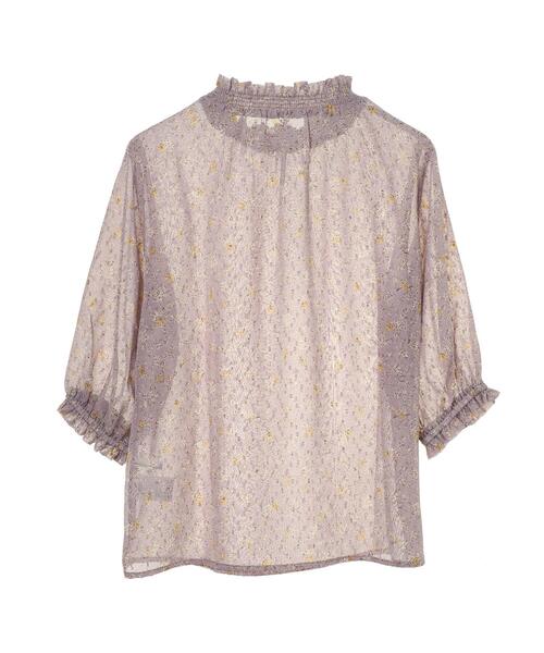 ELENCARE DUE（エレンカーレデュエ）の「・ELENCARE DUE フラワーptドビーブラウス＊（シャツ/ブラウス・レディース・ブラック/グレー/オレンジ/アイボリー・FREE）」の18枚目の写真