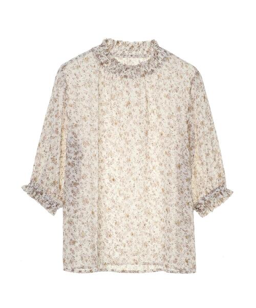 ELENCARE DUE（エレンカーレデュエ）の「・ELENCARE DUE フラワーptドビーブラウス＊（シャツ/ブラウス・レディース・ブラック/グレー/オレンジ/アイボリー・FREE）」の22枚目の写真