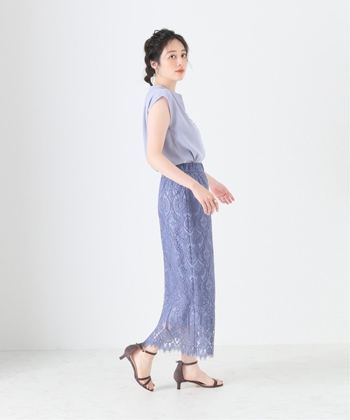La TOTALITE(ラトータリテ)の「スキッパークルミボタンフレンチシャツ【手洗い可能】(シャツ/ブラウス・レディース・ブラック/ホワイト系その他/ベージュ系その他/ブルー系その他・FREE)」の16枚目の写真