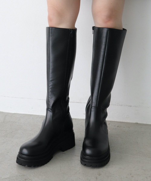 EVOL(イーボル)の「【EVOL】 トラックソールロングブーツ IR9620(ブーツ・レディース・ブラック/ブラウン・22.5cm/23.5cm/24.5cm/23.0cm/24.0cm/25.0cm)」の11枚目の写真