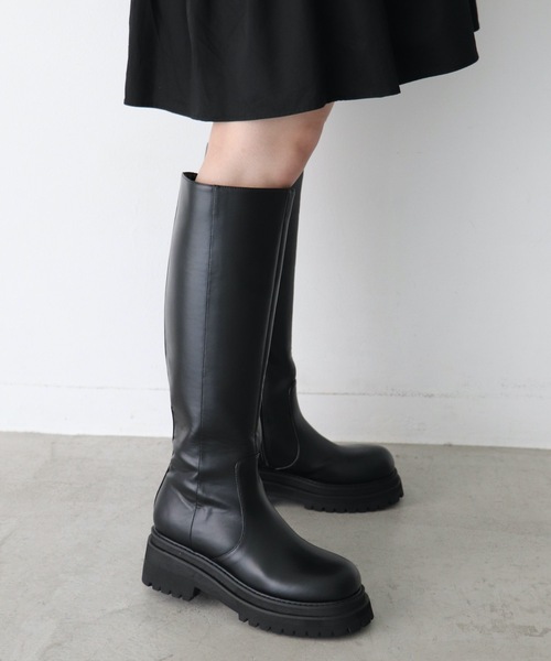 EVOL(イーボル)の「【EVOL】 トラックソールロングブーツ IR9620(ブーツ・レディース・ブラック/ブラウン・22.5cm/23.5cm/24.5cm/23.0cm/24.0cm/25.0cm)」の12枚目の写真