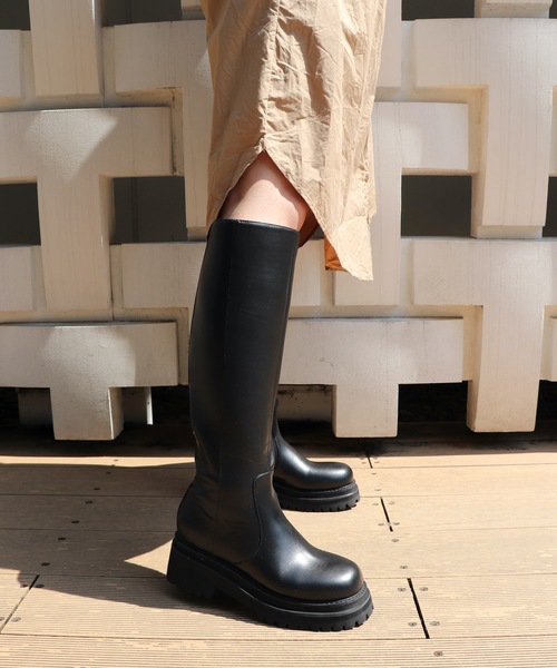 EVOL(イーボル)の「【EVOL】 トラックソールロングブーツ IR9620(ブーツ・レディース・ブラック/ブラウン・22.5cm/23.5cm/24.5cm/23.0cm/24.0cm/25.0cm)」の17枚目の写真