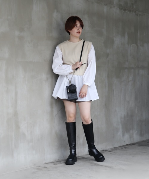 EVOL(イーボル)の「【EVOL】 トラックソールロングブーツ IR9620(ブーツ・レディース・ブラック/ブラウン・22.5cm/23.5cm/24.5cm/23.0cm/24.0cm/25.0cm)」の22枚目の写真