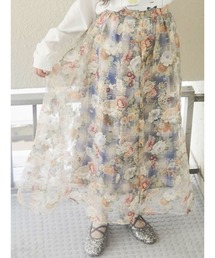 merry jenny | Gardenerエアリーロングスカート(スカート)