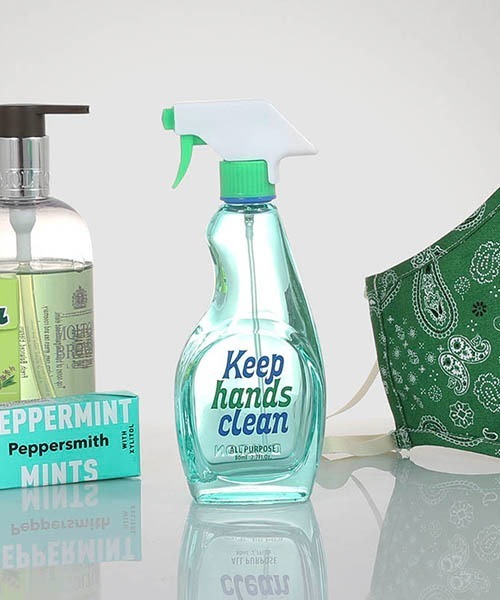 DULTON（ダルトン）の「FAKE TRIGGER BOTTLE 80ML/スプレーボトル ガラス製（インテリア雑貨・メンズ・ピンク/イエロー/ブルー/グリーン/クリア/スモークグレー・FREE）」の3枚目の写真