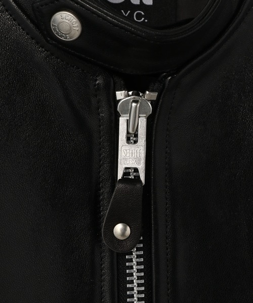 schott(ショット)の「Schott/ショット/70’S SINGLE RIDERS JACKET/シングル ライダース(ライダースジャケット・メンズ・ブラック/バーガンディー・SMALL/MEDIUM/LARGE/X-LARGE/XX-LARGE)」の7枚目の写真