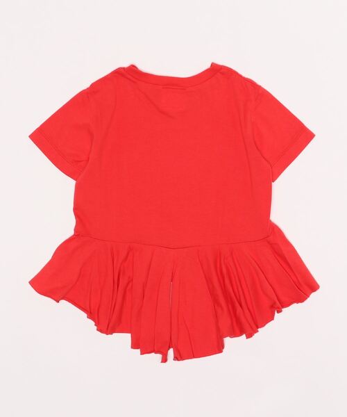 SWAP MEET MARKET（スワップミートマーケット）の「ベビーコットン ヘムフレアーTシャツ（Tシャツ/カットソー・キッズ・レッド・100）」の2枚目の写真