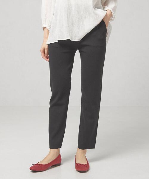 closet story（クローゼットストーリー）の「＜closet story（クローゼットストーリー）＞ストレート ニットパンツ -ウォッシャブル-（その他パンツ・レディース・ブラック/ロイヤルブルー・FREE）」の2枚目の写真