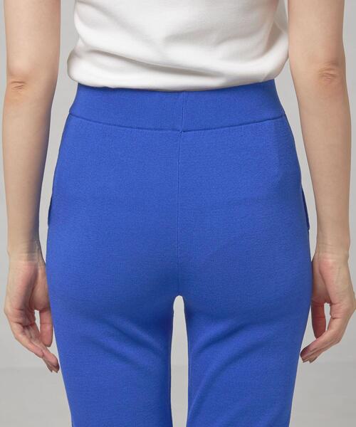 closet story（クローゼットストーリー）の「＜closet story（クローゼットストーリー）＞ストレート ニットパンツ -ウォッシャブル-（その他パンツ・レディース・ブラック/ロイヤルブルー・FREE）」の13枚目の写真