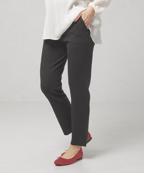 closet story（クローゼットストーリー）の「＜closet story（クローゼットストーリー）＞ストレート ニットパンツ -ウォッシャブル-（その他パンツ・レディース・ブラック/ロイヤルブルー・FREE）」の7枚目の写真