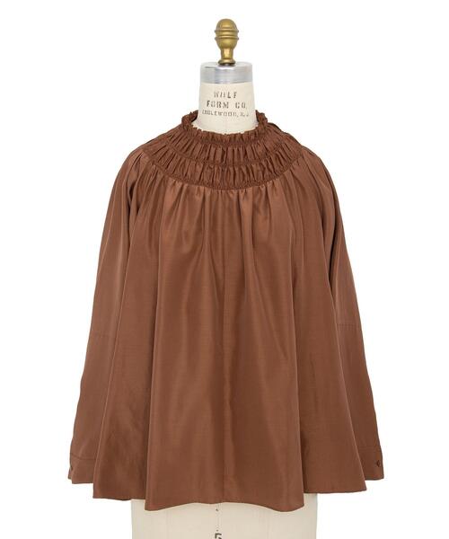 美品♡ Drawer ドゥロワー　シルク　ブラウス　ホワイト　36 シアー Drawer（ドゥロワー）の「DRAWER コットン ホワイトフリルシャツ