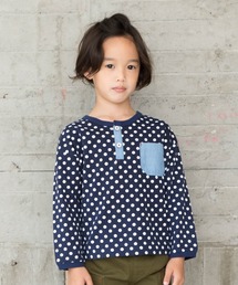 RAGMART（ラグマート）の「総柄ヘンリーネックTシャツ（Tシャツ/カットソー・キッズ）」