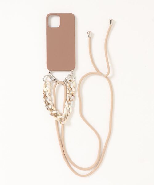 ammy.（エイミードット）の「【 ammy. / エイミードット 】ストラップ付 べっ甲 チェーン iphone ケース ( iPhone 7 / 8 / SE / X / XS / 11 / 11Pro / 12 / 12Pro / 13 / 13Pro 対応)（スマホケース/カバー・レディース・ブラック/グレー/ブラウン・E/A/D/B/C/G/F）」の13枚目の写真