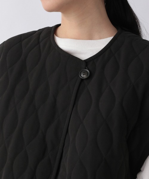 LOWRYS FARM（ローリーズファーム）の「キルティングベスト　217072（ベスト・レディース・ブラック/グリーン/オレンジ・FREE）」の5枚目の写真