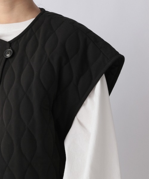 LOWRYS FARM（ローリーズファーム）の「キルティングベスト　217072（ベスト・レディース・ブラック/グリーン/オレンジ・FREE）」の11枚目の写真