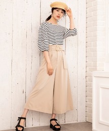 WILLSELECTION | ベルト付き綾スラブワイドパンツ(その他パンツ)