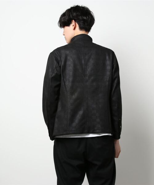 HIDEAWAYS NICOLE（ハイダウェイニコル）の「ポンチスウェードジップアップブルゾン（ブルゾン・メンズ・シルバーグレー/キャメル/オレンジ系その他/グレイッシュベージュ/ブラック系その他・MEDIUM/LARGE/X-LARGE）」の7枚目の写真