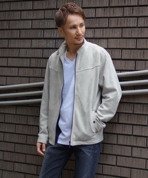 HIDEAWAYS NICOLE | ポンチスウェードジップアップブルゾン(ブルゾン)