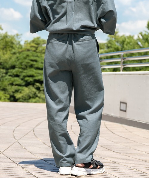 PairPair(ペアペア)の「コットンリネントラウザーパンツ/セットアップ対応(ユニセックス)(スラックス・レディース・ライトブラウン/ライトカーキ/グレイッシュブルー・MEDIUM/LARGE)」の10枚目の写真