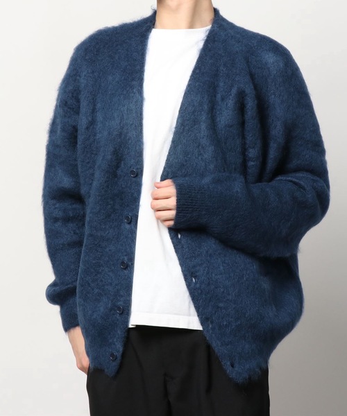 COOTIE PRODUCTIONS(クーティープロダクションズ)の「Mohair Cardigan(カーディガン/ボレロ・メンズ・ブラック/ブルー・SMALL/MEDIUM/LARGE/X-LARGE)」の3枚目の写真