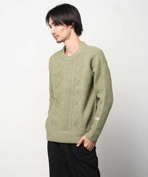 MAGIC NUMBER(マジック ナンバー)の「【MAGIC NUMBER】SHAGGY YARN CABLE CREW KNIT(ニット/セーター・メンズ・オフホワイト/オリーブ・MEDIUM/LARGE/X-LARGE)」の11枚目の写真