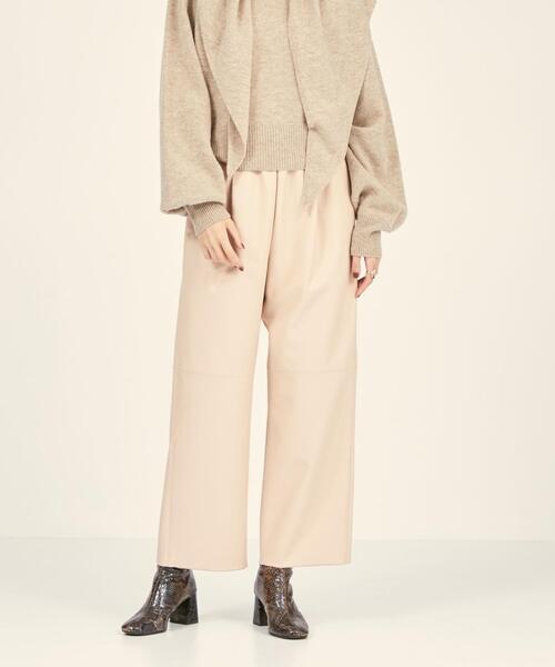 BRACTMENT（ブラクトメント）の「＜BRACTMENT(ブラクトメント)＞BM フェイクレザー カラー パンツ（その他パンツ・レディース・オフホワイト/ライトピンク/ライラック・FREE）」の3枚目の写真