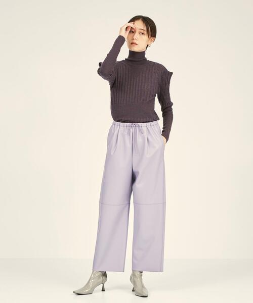 BRACTMENT（ブラクトメント）の「＜BRACTMENT(ブラクトメント)＞BM フェイクレザー カラー パンツ（その他パンツ・レディース・オフホワイト/ライトピンク/ライラック・FREE）」の16枚目の写真