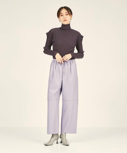 BRACTMENT（ブラクトメント）の「＜BRACTMENT(ブラクトメント)＞BM フェイクレザー カラー パンツ（その他パンツ・レディース・オフホワイト/ライトピンク/ライラック・FREE）」の18枚目の写真