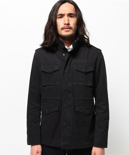 WEGO（ウィゴー）の「WEGO/綿ツイルM－65（ミリタリージャケット・メンズ・ブラック/カーキ・MEDIUM/LARGE）」の10枚目の写真