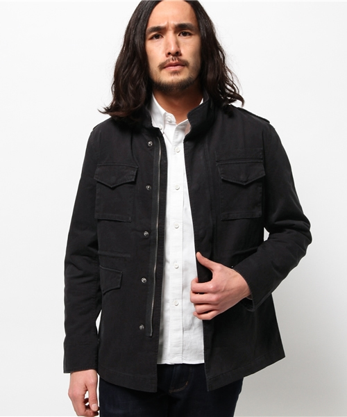 WEGO（ウィゴー）の「WEGO/綿ツイルM－65（ミリタリージャケット・メンズ・ブラック/カーキ・MEDIUM/LARGE）」の13枚目の写真