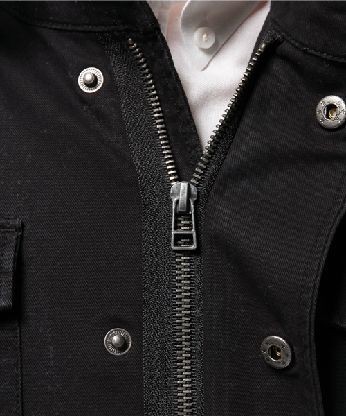 WEGO（ウィゴー）の「WEGO/綿ツイルM－65（ミリタリージャケット・メンズ・ブラック/カーキ・MEDIUM/LARGE）」の7枚目の写真