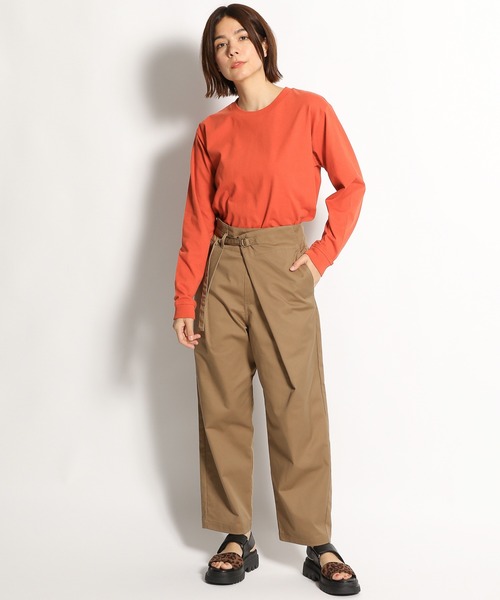 niko and...（ニコアンド）の「USAコットンUVカットロンT（Tシャツ/カットソー・レディース・ブラック/グリーン/アイボリー/オフホワイト/レッド・MEDIUM/LARGE）」の11枚目の写真