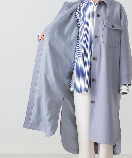 BEAMS LIGHTS（ビームスライツ）の「BEAMS LIGHTS / メルトン CPO コート（その他アウター・レディース・ネイビー/ブルー系その他/コーラル・ONE SIZE）」の17枚目の写真