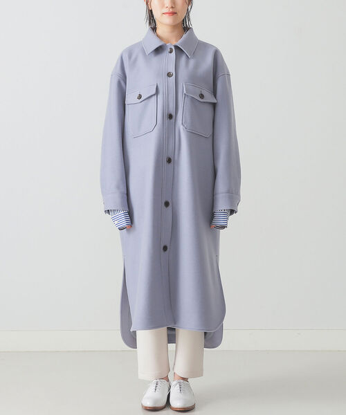 BEAMS LIGHTS（ビームスライツ）の「BEAMS LIGHTS / メルトン CPO コート（その他アウター・レディース・ネイビー/ブルー系その他/コーラル・ONE SIZE）」の13枚目の写真