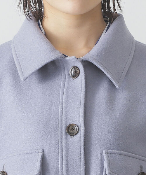 BEAMS LIGHTS（ビームスライツ）の「BEAMS LIGHTS / メルトン CPO コート（その他アウター・レディース・ネイビー/ブルー系その他/コーラル・ONE SIZE）」の15枚目の写真