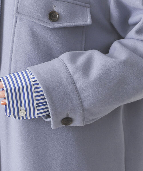 BEAMS LIGHTS（ビームスライツ）の「BEAMS LIGHTS / メルトン CPO コート（その他アウター・レディース・ネイビー/ブルー系その他/コーラル・ONE SIZE）」の7枚目の写真