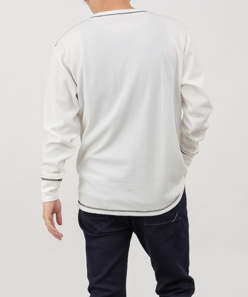 COLONY 2139（コロニートゥーワンスリーナイン）の「BIGピスネームワッフルガゼット付き長袖Tシャツ（Tシャツ/カットソー・メンズ・ホワイト/ブラック/グレー/カーキ・MEDIUM/LARGE/X-LARGE）」の19枚目の写真